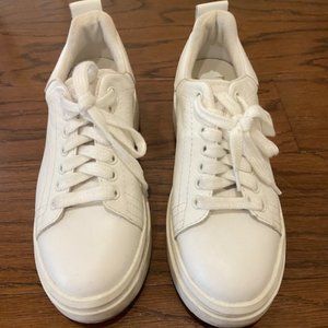 Zara Woman's Pure White Platform Sneaker EU 36 = US 6